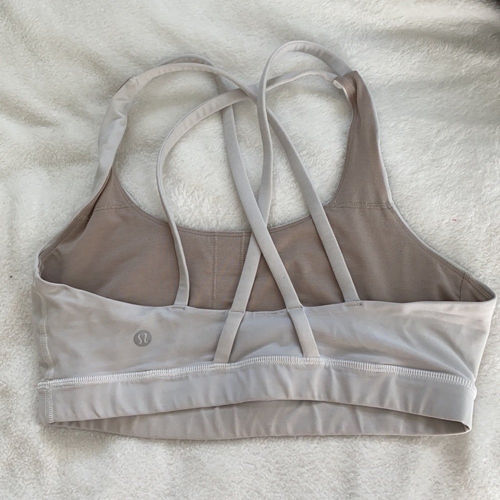 Lululemon white sports bra